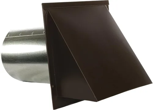 Vista 9 de Ventilación de pared con capucha de cobre con pantalla, utilizada para aplicaciones de admisión de aire, suministro de aire o escape