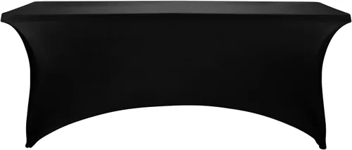 Vista 7 de LZY Fundas de mesa de elastano de 6 pies, manteles elásticos/ajustables para mesa plegable de 6 pies, manteles rectangulares de elastano para bodas