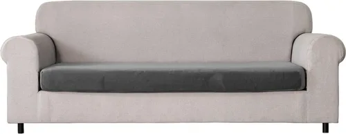 Vista 18 de Fundas de cojín de terciopelo para sofá, fundas de cojín individuales elásticas, antideslizantes, protector de muebles lavable, fundas de cojín