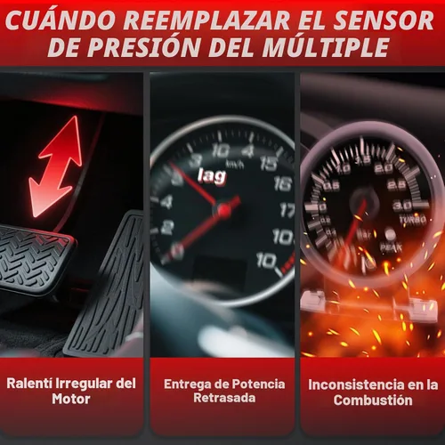 Vista 7 de Sensor MAP de Mánifaldo de Presión Absoluta: 16187556 12614973 213-4434 Compatible con 1996-07 Chevy Express/GMC Savana 1500 4.3L, 1999-08