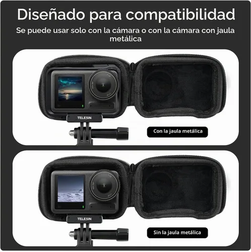 Vista 9 de TELESIN Mini estuche protector de lente para DJI Action 5 Pro Action 4 Action 3 Insta 360 Ace Insta360 Ace Ace Pro Accesorios, Mini bolsa protectora