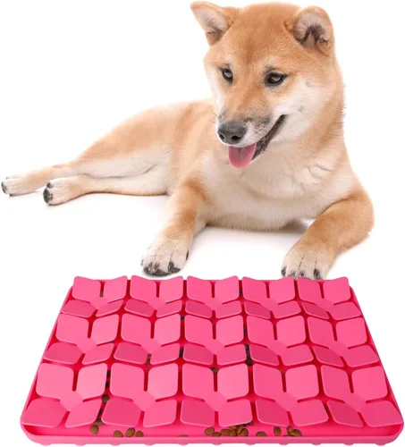 Vista 11 de Alfombrilla Olfateadora para Perros, Alfombrilla Interactiva de Silicona para Perros que No Lastima la Nariz del Perro para Entrenamiento de Olfato
