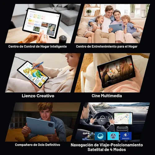 Vista 5 de TABWEE Tableta, 11 pulgadas 2K Android 16 tabletas con teclado 24GB+128GB