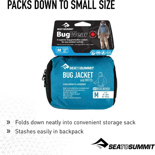 Vista 5 de Sea to Summit Bug Jacket & Mitts - Pequeño verde oliva