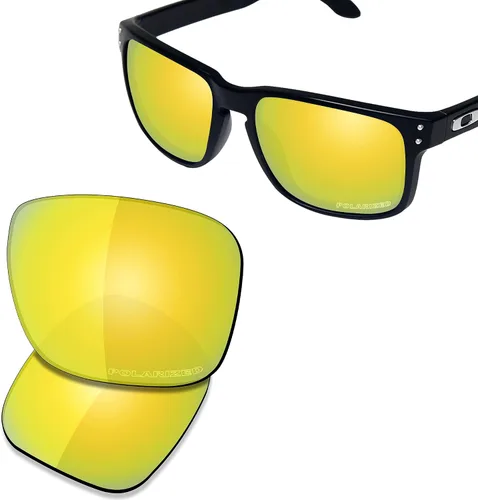 Vista 2 de SAUCER Premium Replacement Lenses & H20 Screwdriver & Nose Pieces for Oakley Holbrook Metal OO4123 UV400 Protection