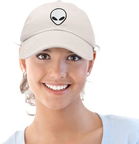 Vista 5 de DALIX Gorra de béisbol Alien Head para hombre y mujer Beige