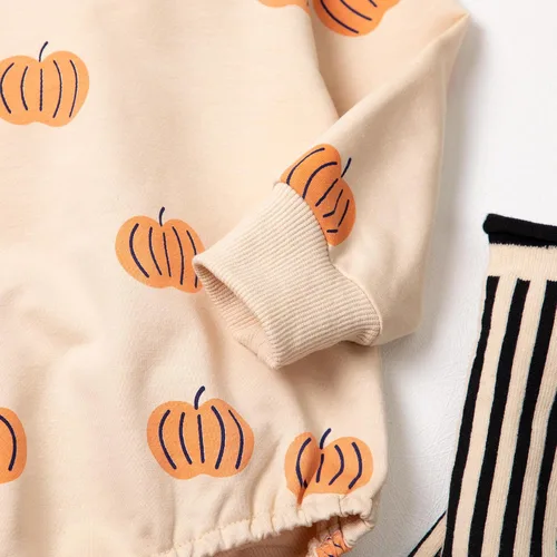 Vista 8 de Baby My First Halloween - Conjunto de ropa para niñas, conjunto de pantalones y sudadera