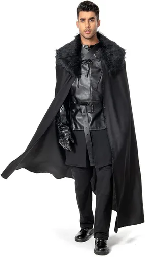 Vista 3 de Traje para cosplay de Jon Snow, de Game of Thrones Night's Watch, marca Sidnor GoT.