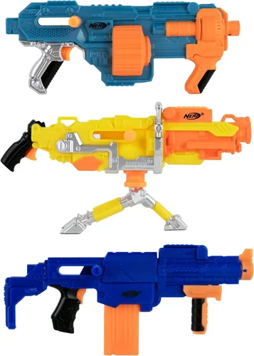 Vista 2 de World's Smallest Nerf N-Strike Elite 2.0 Blasters Serie 2 Set de 3