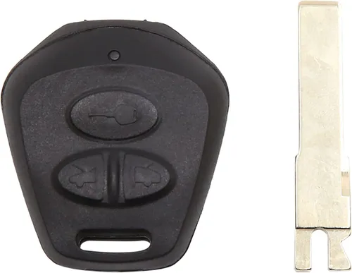 Vista 6 de uxcell Nuevo 3 botones sin cortar insertar llavero control remoto caso Shell reemplazo para Porsche Cayenne 911 996 Boxster S 986