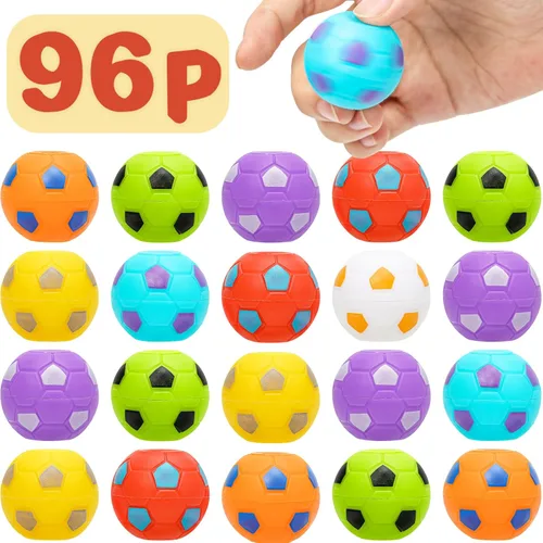 Vista 8 de AZEN 24 piezas de recuerdos de fiesta de fútbol para niños 4-8 8-12, mini spinners de fútbol con juguetes de pelota, rellenos de bolsas de regalo