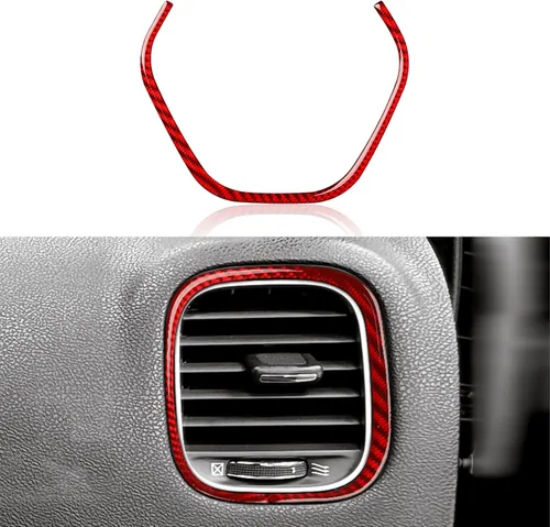 Vista 23 de Para 2011 2012 2013 2014 Dodge Charger Accesorios Consola central Aire Acondicionado Interruptor de Volumen Panel de Fibra de Carbono Pegatina