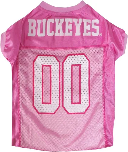 Vista 50 de Pets First Camiseta de la NCAA para perros y gatos, camiseta rosa de California Golden Bears, talla XS. Lindo traje rosa para mascotas