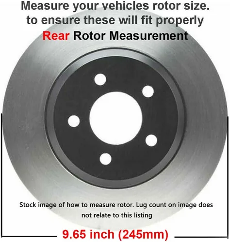 Vista 323 de Detroit Axle - Rotores de freno delantero para 04-13 Mazda 3 Rotores de frenos de disco 06-15 Mazda 5 Reemplazo: Rotor regular delantero de 11.81
