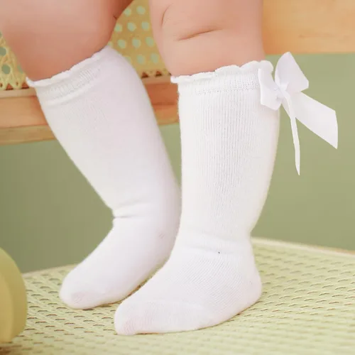 Vista 53 de DRESHOW BQUBO - Calcetines de punto para bebé, calcetines de algodón para niñas pequeñas