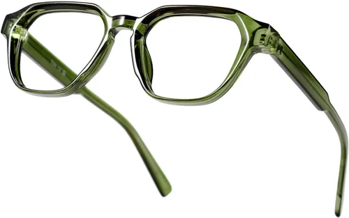 Vista 13 de TIJN Gafas de Bloqueo de Luz Azul para Mujeres y Hombres Marco Rectangular TR90 y Estilo Elegante Preppy Gafas de Pantalla de Computadora