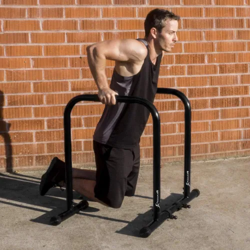 Vista 2 de ProsourceFit Estación de soporte de inmersión, barra de prensa de cuerpo resistente Ultimate con conector de seguridad para inmersiones de tríceps
