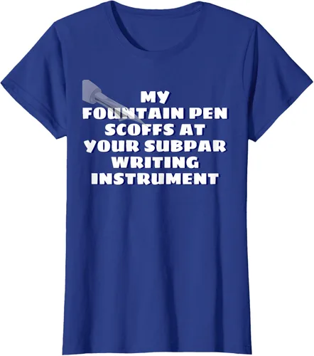 Vista 33 de My Fountain Pen Scoffs At Your Subpar - Camiseta de manga corta