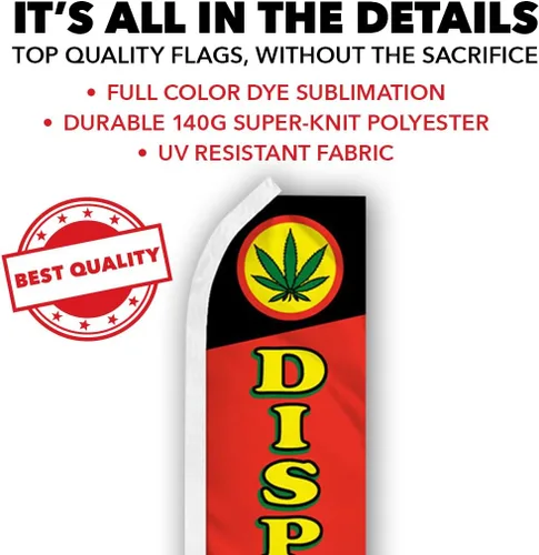 Vista 4 de Dispensary Swooper - Bandera publicitaria perfecta para tiendas de vapeo, tiendas de humo, salas de narguiles, dispensarios