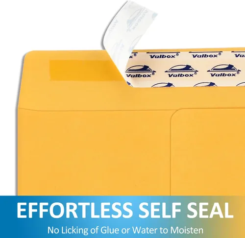Vista 3 de ValBox Sobres de catálogo autoadhesivos de 10 x 13 pulgadas, 150 paquetes de sobres grandes de papel kraft marrón con solapa para despegar y sellar