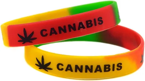 Vista 2 de Pulseras de silicona de 420 hojas Pulsera de goma