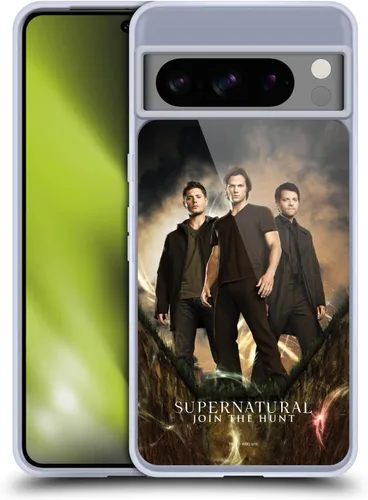 Vista 13 de Head Case Designs Supernatural Sam, Dean & Castiel Key Art - Funda de gel con licencia oficial [protección de grado militar] compatible con Google