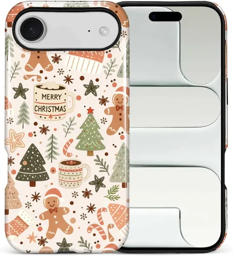 Vista 32 de Funda para iPhone 13 iPhone 14, a prueba de golpes, funda protectora híbrida de 2 capas, doble protección contra caídas, antiarañazos, diseño Rojo