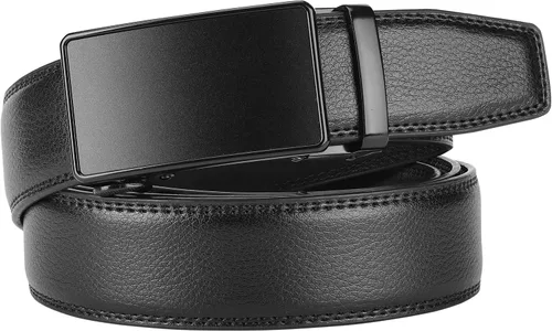 Vista 2 de Lavemi - Cinturón de cuero con hebilla automática, con elegante caja de regalo