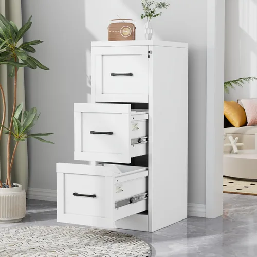 Vista 10 de 2 Drawer File Cabinet with Lock, Small Filing Cabinet for Home Office Negro