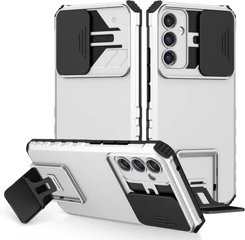 Vista 109 de Funda compatible con Samsung Galaxy M13 5G/A04 Dimensional Soporte Ventana Corredera Teléfono Móvil Funda Protectora a Prueba de Golpes para Samsung