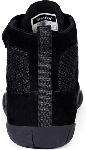 Vista 4 de Zapatos de lucha libre para hombre, zapatos de boxeo, zapatillas de fitness con suela de gota cero