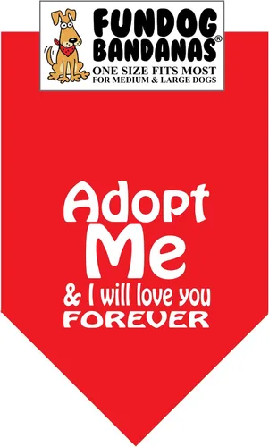 Vista 8 de Adopt Me & I Will Love You Forever - Bandana para perros pequeños de menos de 20 libras, rosa intenso