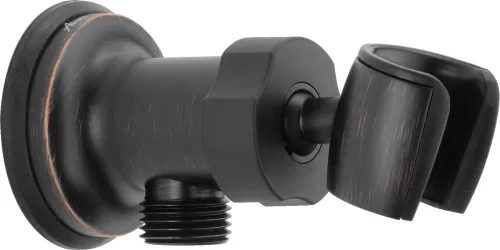 Vista 4 de DELTA FAUCET U4985-KS-PK - Soporte de ducha de mano con codo de pared ajustable, acero inoxidable negro