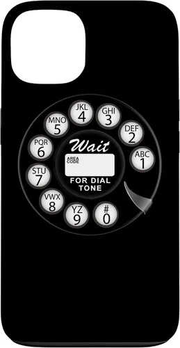 Vista 7 de Divertida caja del teléfono del dial rotatorio analógico retro retro negro lindo negro para el iPhone 17