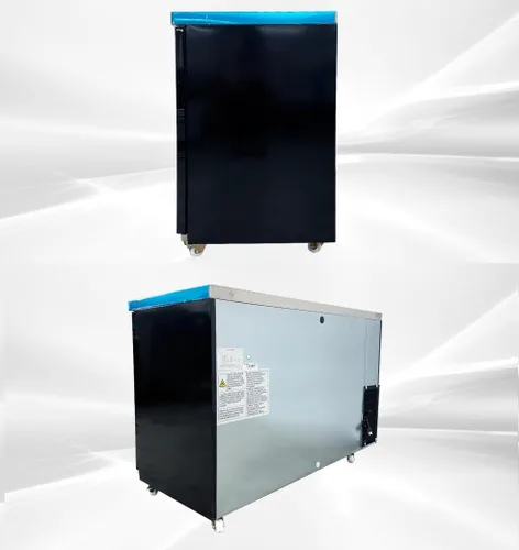 Vista 9 de Enfriador de barra trasera de cerveza 60 "Refrigerador comercial NSF Display Cooler 2 Puerta de vidrio 15.8 pies cúbicos 446 litros UUB24-2.12 oz