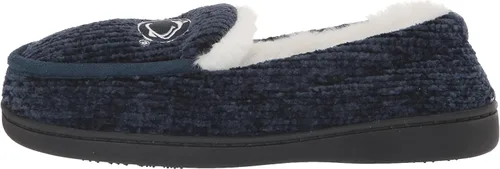 Vista 8 de FOCO Pantuflas tipo mocasín de punto grueso con logotipo del equipo universitario de la NCAA para mujer