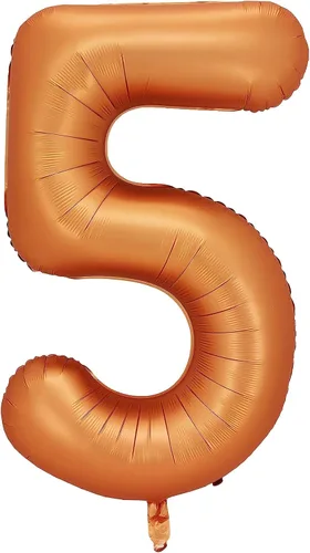 Vista 5 de Globos de aluminio naranja número 0, 40 pulgadas