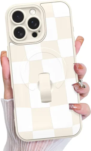 Vista 108 de KANGHAR Compatible con iPhone 17 Pro Case Spot Pattern - Negro Mancha rosada negra