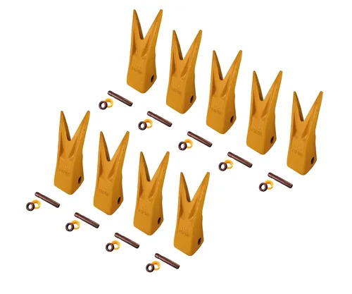Vista 12 de Cubo de excavadora Tiger Rock diente w Pins, compatible con CAT J250 Series- 1U-3252WTL (1)