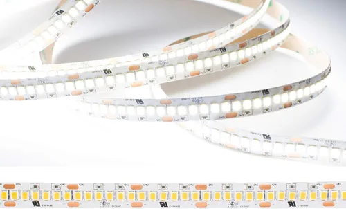 Vista 10 de Tira de luz LED más brillante de 24 V, 3000 K blanco cálido UL ultra brillante con 1200 LED por rollo más brillante que COB, 2216, 5630, 5730 chips