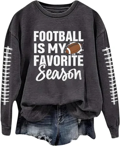 Vista 18 de Sudadera casual para mujer, manga larga, con cuello redondo, ropa de primavera, tallas S-3XL