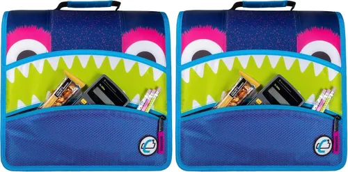 Vista 26 de Case-it Mighty Zip Tab - Carpeta escolar con cremallera Anillas en O de 3 pulgadas, capacidad de 600 hojas, carpeta de archivos expandible de 5 Un