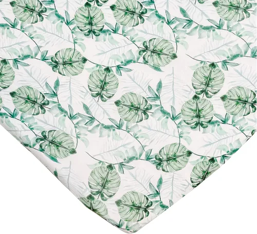 Vista 10 de Bird of Paradise - Sábana bajera ajustable para cuna, hecha de viscosa de bambú y elastano, se adapta a colchones estándar para cuna y niños