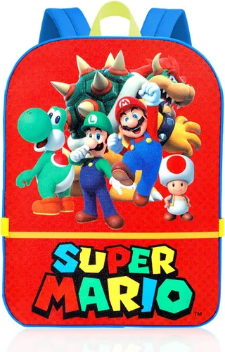 Vista 2 de Super Mario Paquete de mochila con lonchera para niños y más