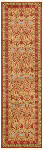 Vista 7 de Unique Loom Edinburgh Collection - Alfombra rectangular (2 pies x 3 pies 1 pulgada, rectangular, azul marino/bronceado)
