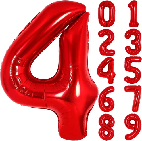Vista 78 de Globos gigantes de números negros de 40 pulgadas, globos de aluminio de Mylar con helio para cumpleaños, globo número 0 para decoración de fiestas
