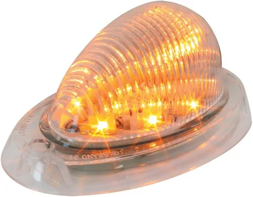 Vista 5 de GG Grand General 76372 Giro lateral y marcador ámbar/ámbar 12 luces LED con cubierta cromada para Freightliner