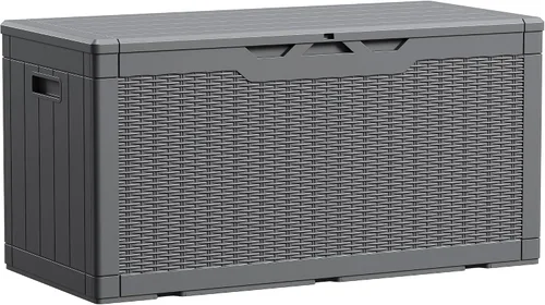 Vista 18 de Devoko Caja de cubierta de 29 galones, caja de almacenamiento al aire libre de resina impermeable Bloqueable y resistente a los rayos UV