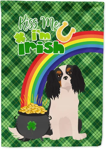 Vista 31 de Caroline's Treasures WDK4731GF - Bandera decorativa para jardín del día de San Patricio, color negro y tostado, Airedale Terrier, para jardín