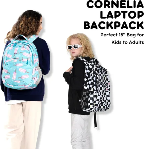 Vista 2 de J World New York Mochila para portátil Cornelia, Baloncesto, Tamaño único, Mochila escolar Cornelia para niños. Linda mochila para laptop para mujer